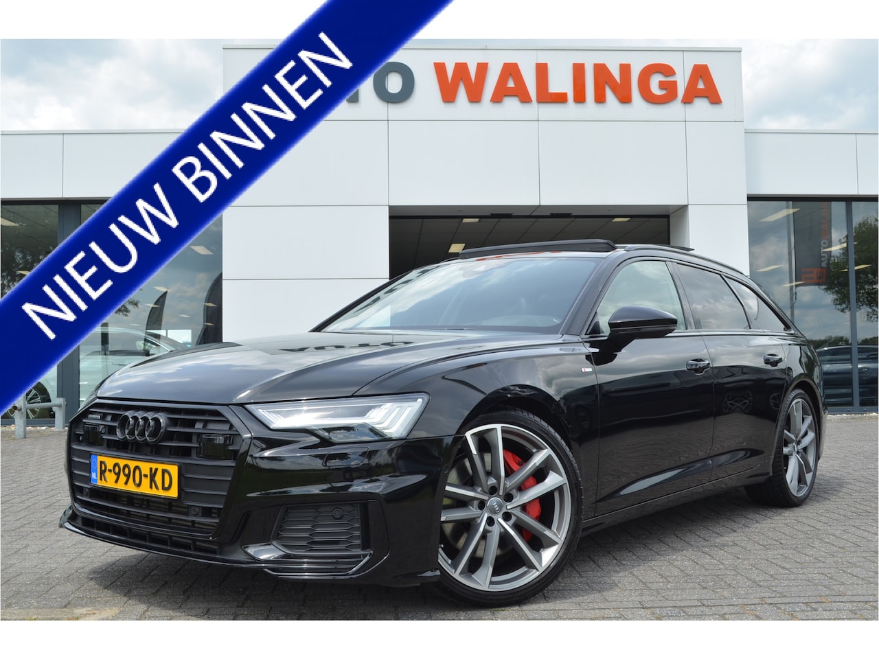 Audi A6 Avant - 55 TFSI quattro Sport 3x S line Pano | 21'' LMV | Trekhaak | Valcona Leer | Matrix led | a - AutoWereld.nl