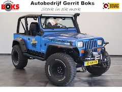 Jeep Wrangler - 4.0i Softtop 4WD Luxe Leder Automaat Uniek LED Bar Compressor Winch Lier Grote banden 8037
