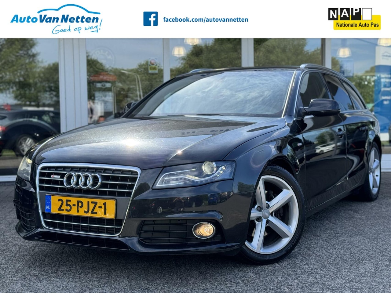 Audi A4 Avant - 1.8 TFSI S-LINE,Sportstoelen,Xenon,Led,18"lmv,Gr.Navi,Pdc,Afn.trekhaak - AutoWereld.nl
