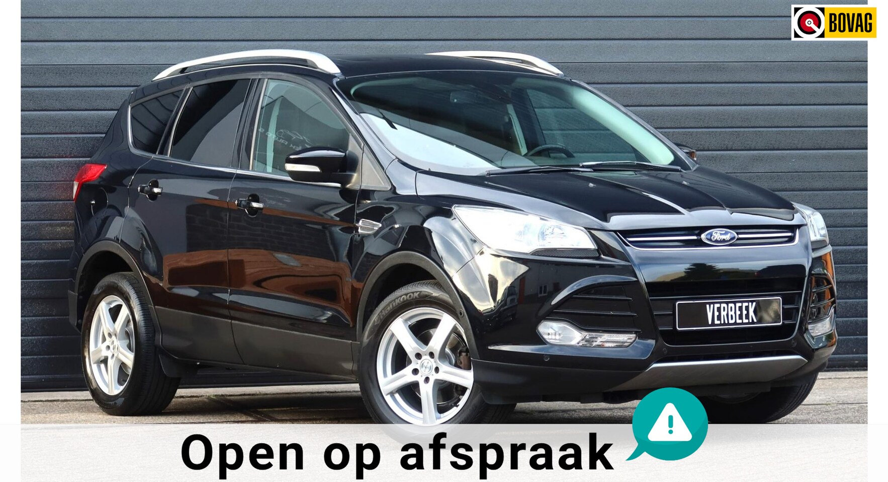 Ford Kuga - 1.6 Titanium Pano/Navi/Clima/Leder/Trekhaak - AutoWereld.nl