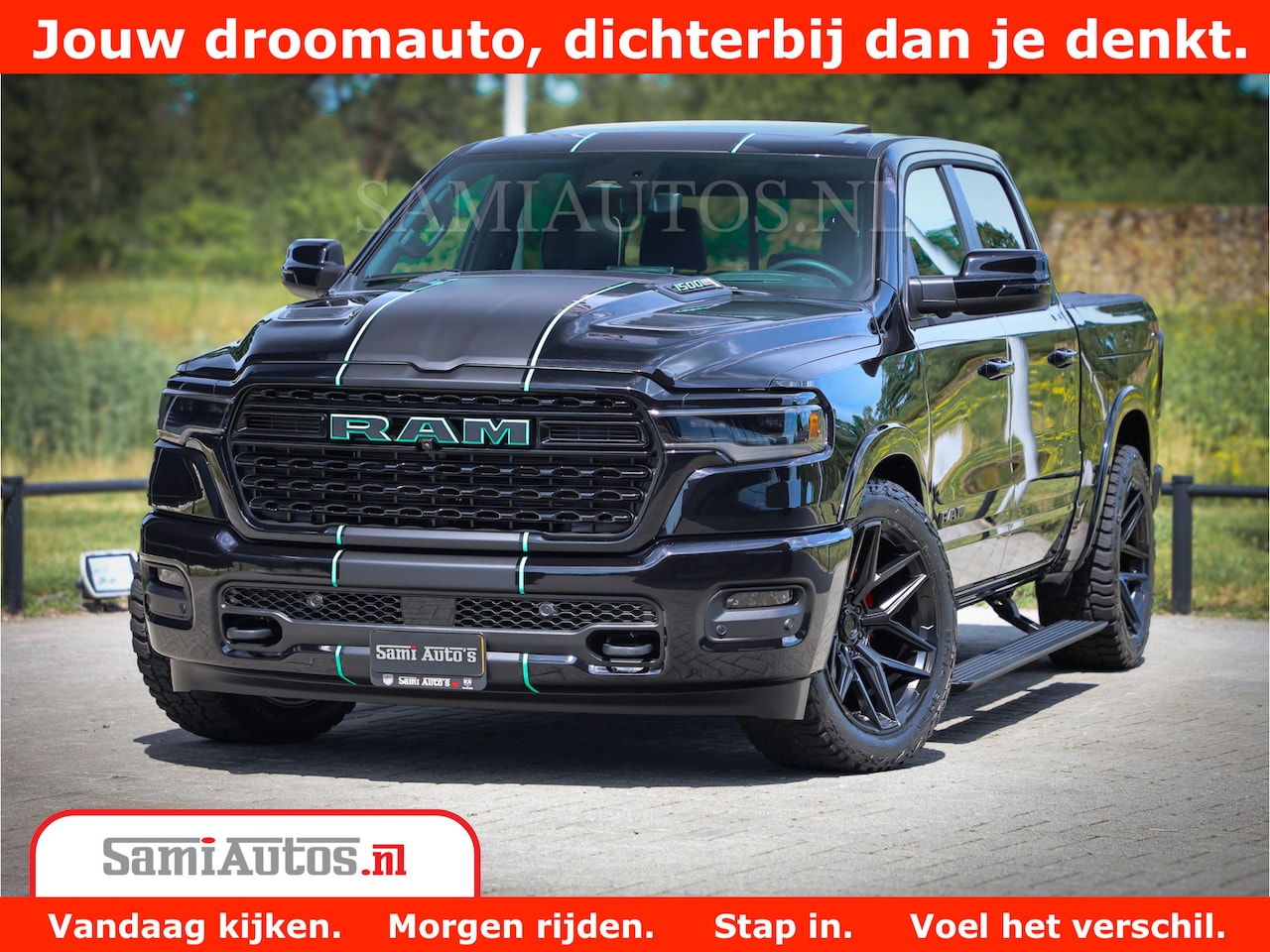 Dodge Ram 1500 - Limited Night High Output 540HP 706Nm | Massage + Full Option | De Meest Luxe en Volle Pic - AutoWereld.nl