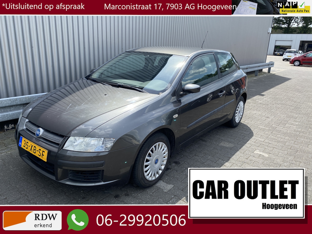 Fiat Stilo - 1.4-16V Active met Airconditioning en APK t/m 22-04-2026 – Inruil Mogelijk – - AutoWereld.nl