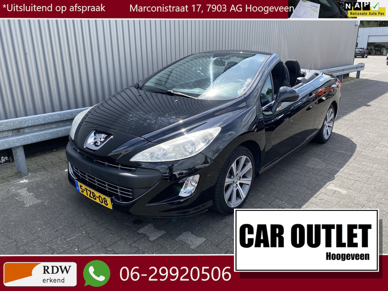 Peugeot 308 CC - 1.6 VTi Sport 123Dkm. A/C, Parrot Carkit, LM, nw. APK – Inruil Mogelijk – - AutoWereld.nl