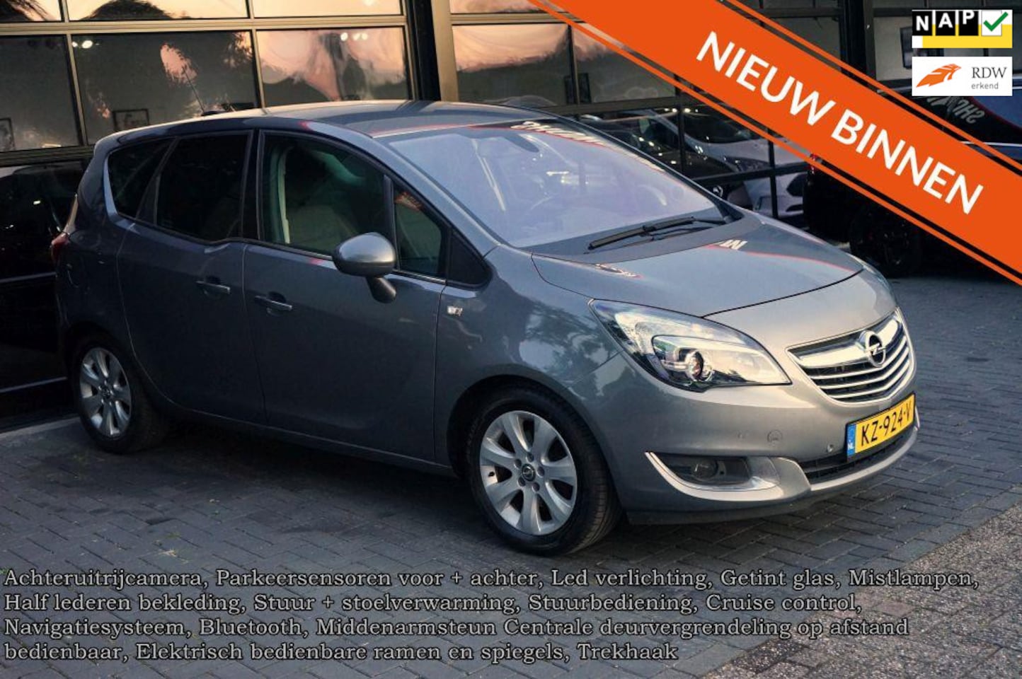 Opel Meriva - 1.4 Turbo Blitz 1.4 Turbo Blitz, Camera, Leder, Clima, Navi, CC, Led, - AutoWereld.nl