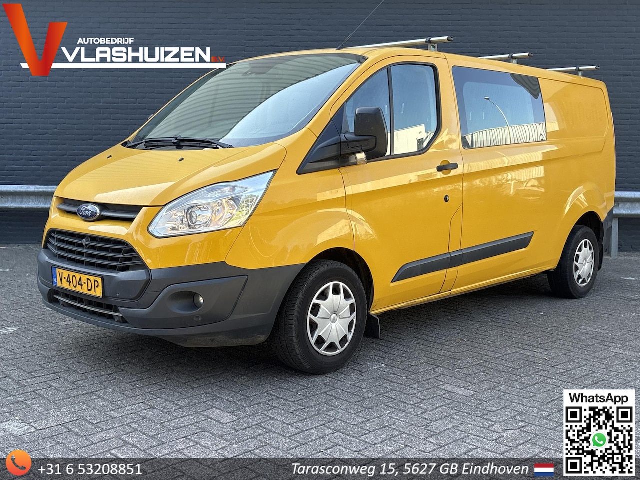 Ford Transit Custom - 290 2.0 TDCI L2H1 Dubbel Cabine | € 7.450,- NETTO! | Euro 6 | Airco | Cruise | PDC | Trekh - AutoWereld.nl