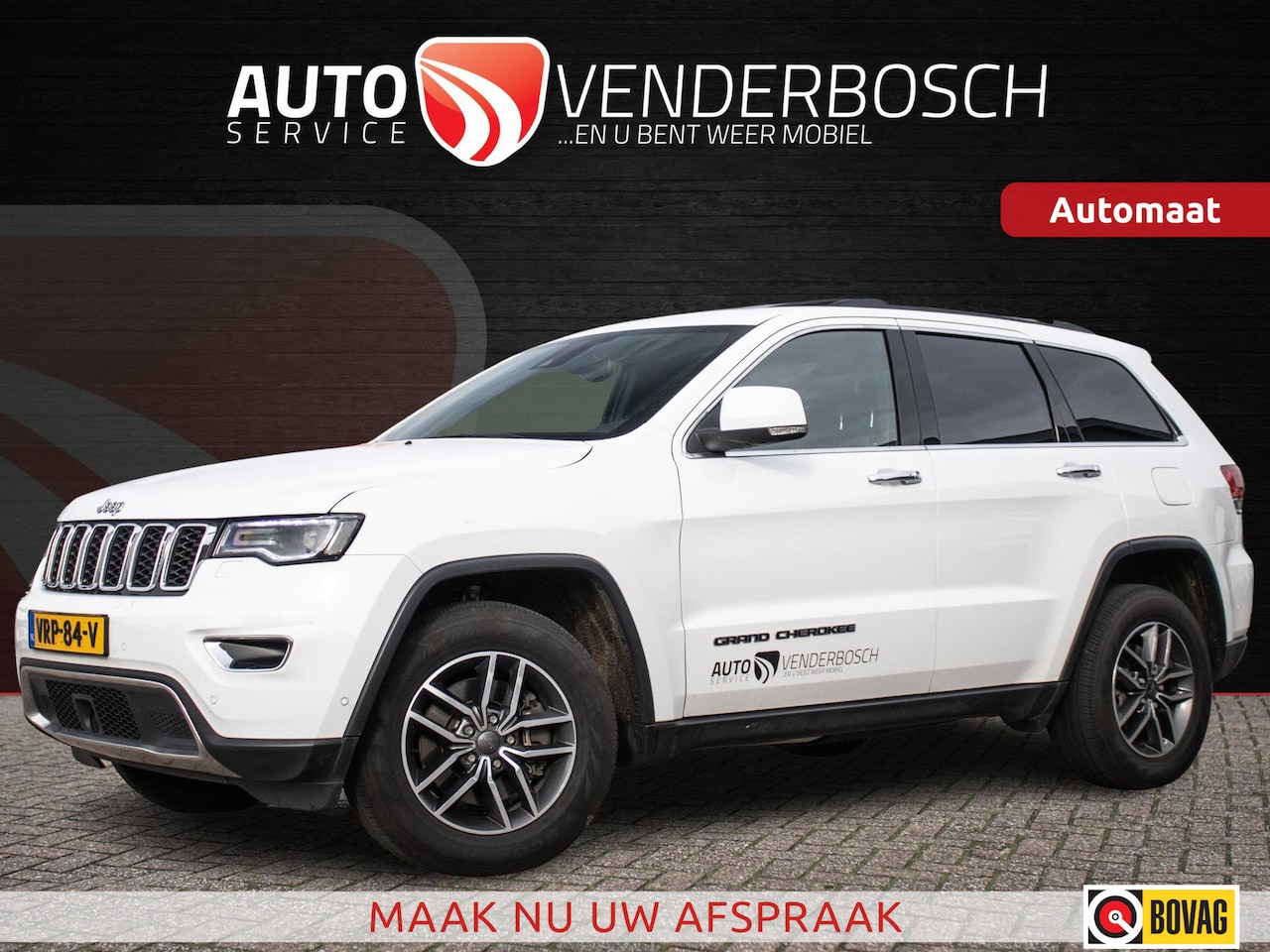 Jeep Grand Cherokee - 3.0 CRD Limited 250pk | Grijs Kenteken | ACC | Trekhaak | CarPlay - AutoWereld.nl
