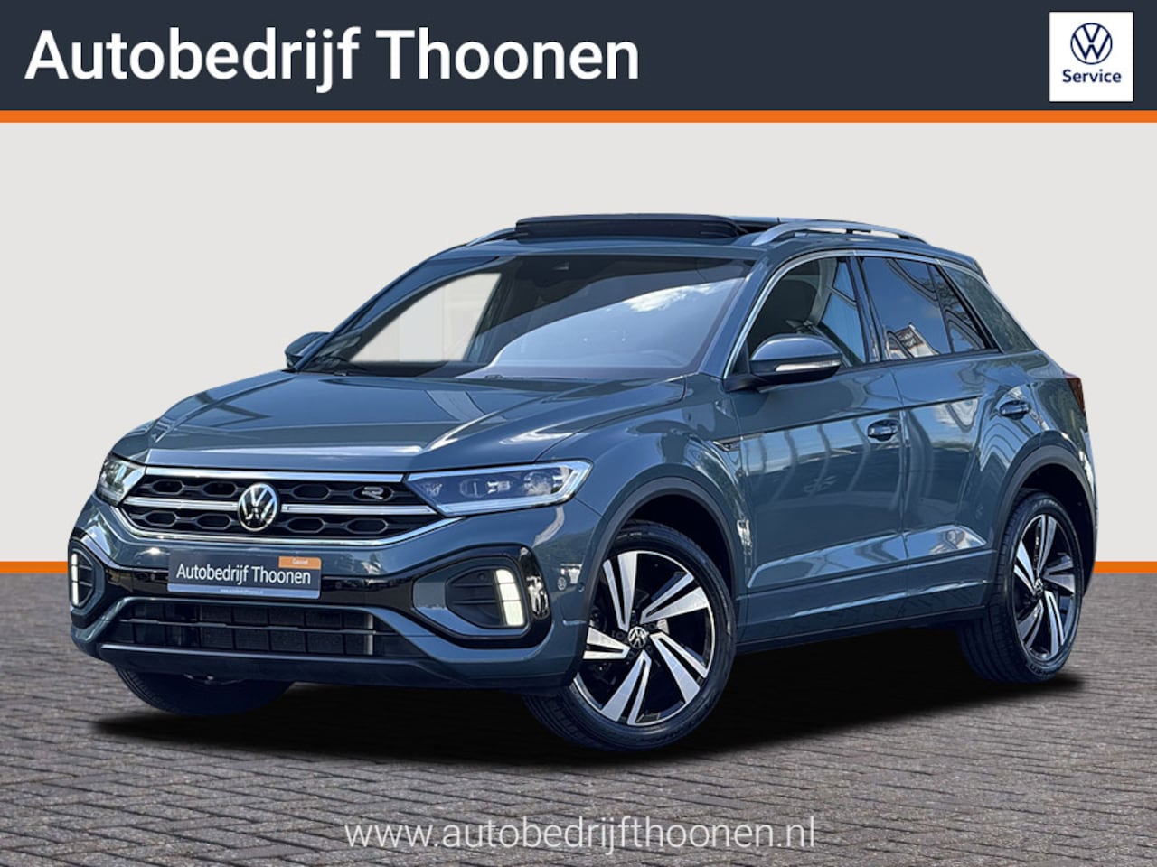 Volkswagen T-Roc - 1.5 TSI R-Line Business Camera | Pano | Petroleum Blue - AutoWereld.nl