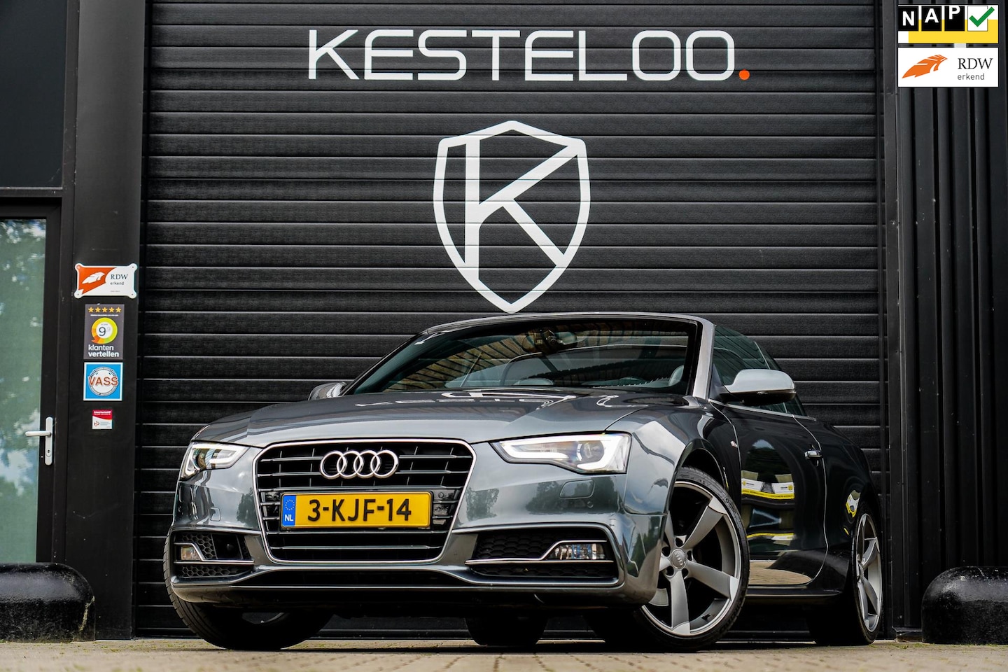 Audi A5 Cabriolet - 1.8 TFSI 3x S-LINE JD 240 PK/1E EIG/AUDI ONDERH/B&O/STOEL+NEKVERW/CRUISE/ALARM/AKOUSTISCHE - AutoWereld.nl