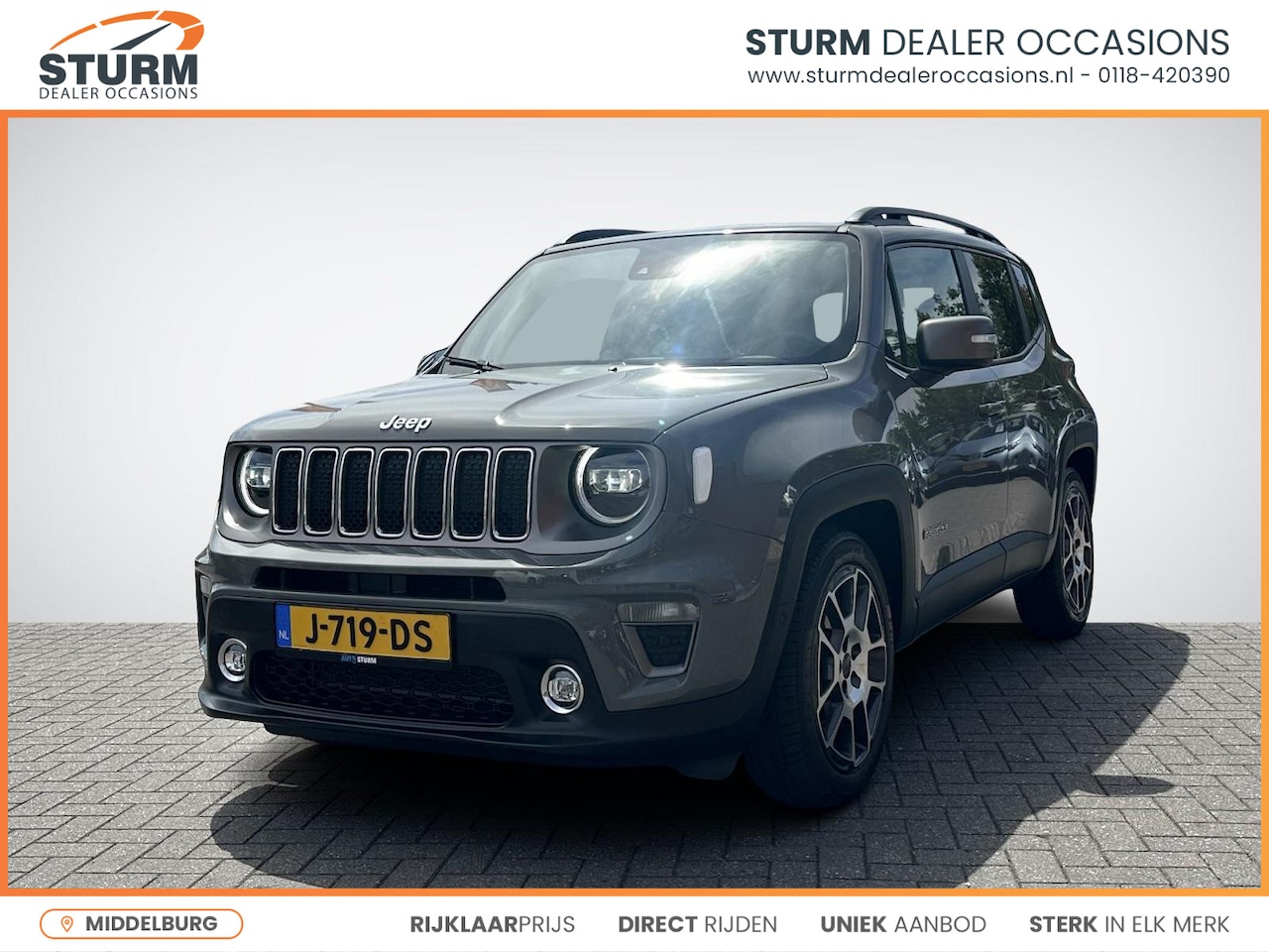 Jeep Renegade - 1.3T DDCT Limited Trekhaak | Navigatie | Climate Control | Keyless Entry | Cruise Control - AutoWereld.nl