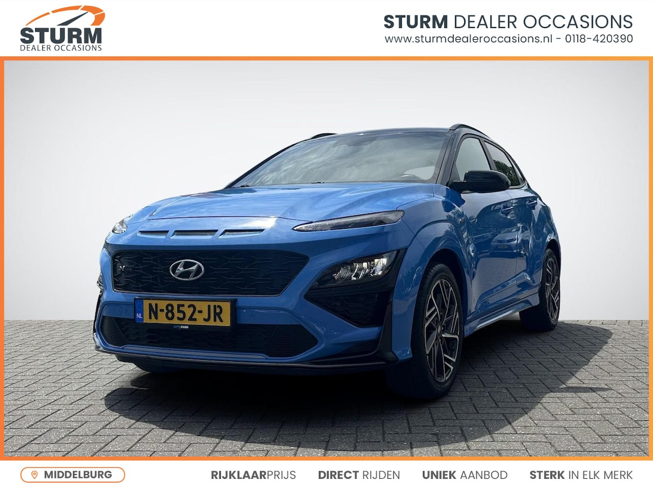 Hyundai Kona - 1.0 T-GDI N Line | Navigatie Full-Map | Stoelverwarming + Ventilatie | Digitaal Instrument - AutoWereld.nl