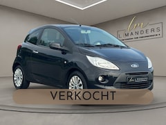 Ford Ka - 1.2 Titanium X 2010 ZWART | Panoramadak | Airco | Benzine | NL
