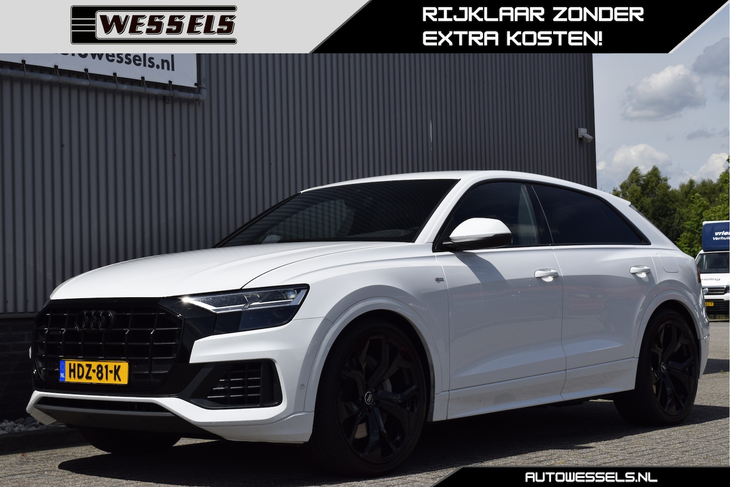 Audi Q8 - 55 TFSI e quattro S-line Virtual cockpit, Cruise, Stoelverwarming, Camera, Trekhaak, Lucht - AutoWereld.nl