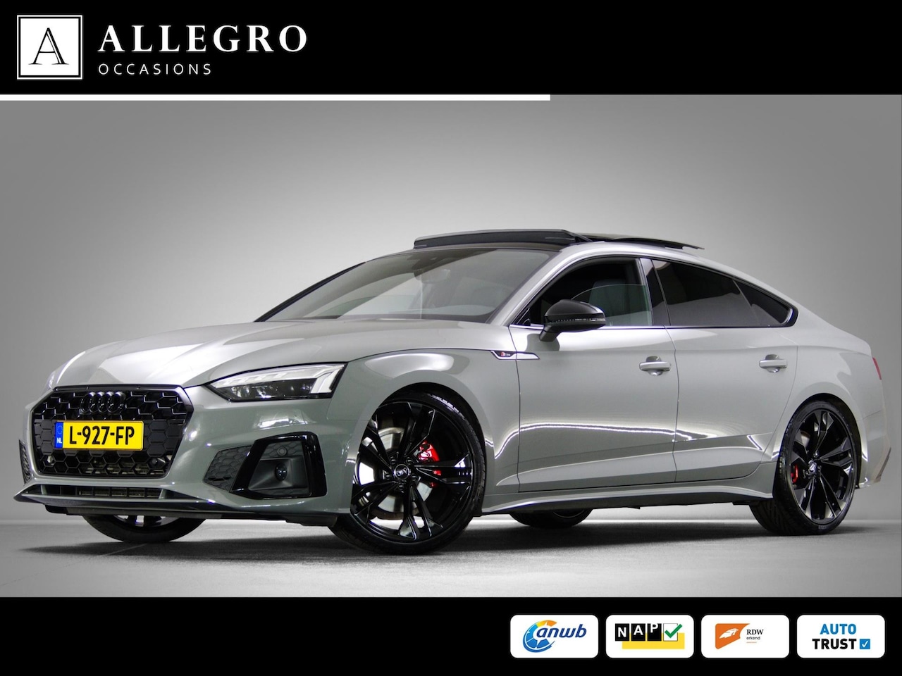 Audi A5 Sportback - 35 TFSI S-Line Edition Competition (SFEERVERLICHTING, SCHUIF-/KANTELDAK, LED-MATRIX, DIGIT - AutoWereld.nl
