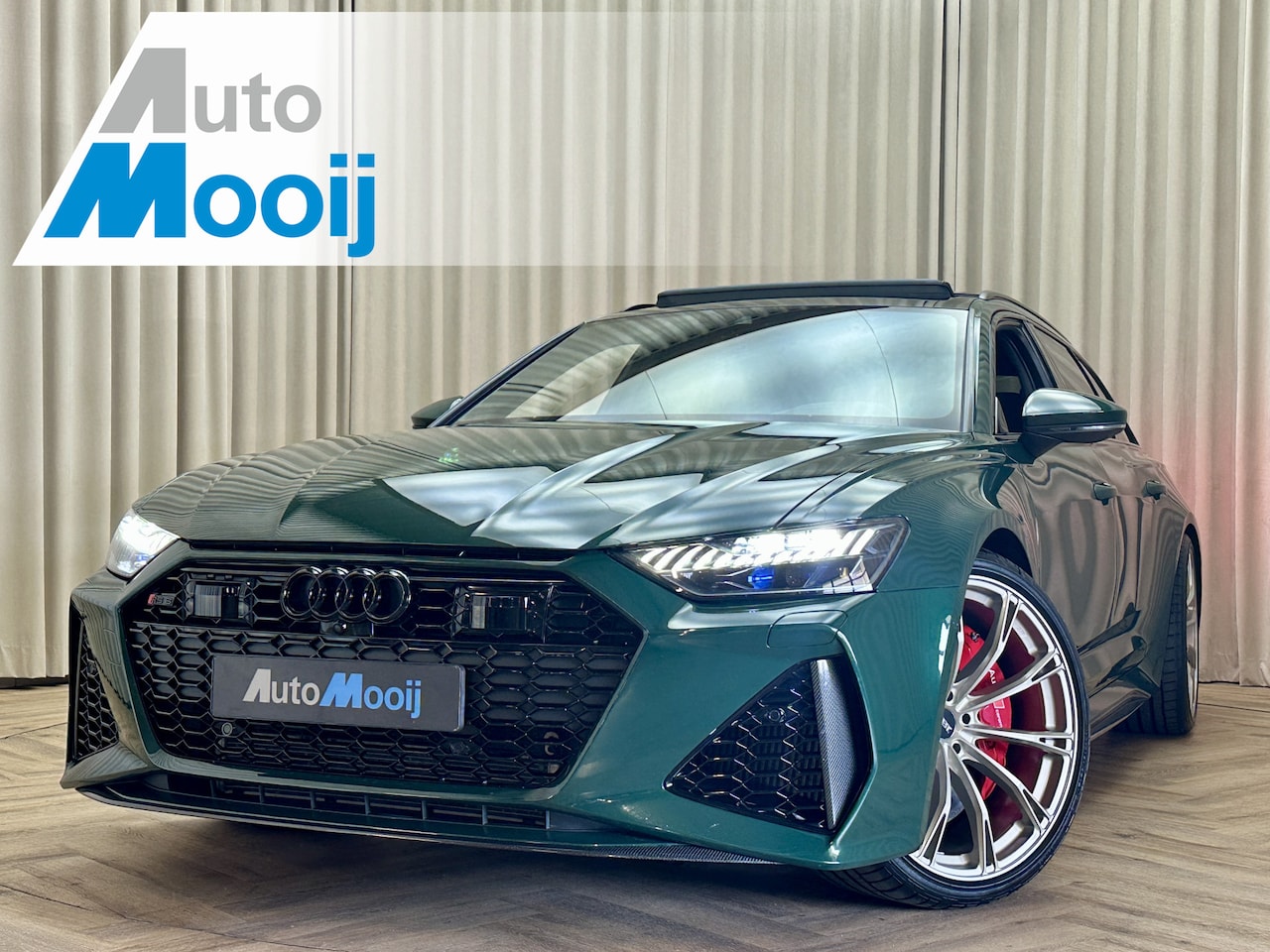 Audi RS6 - C8 *ABT 700PK* Goodwood Green / Keramisch / Panoramadak / Stoelventilatie / Soft Close / B - AutoWereld.nl