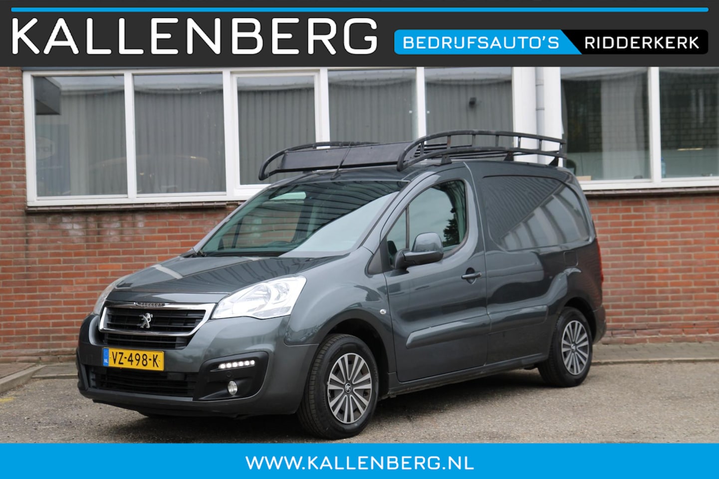 Peugeot Partner - 120 1.6 BlueHDi 100 L1 Première Automaat EURO 6 / Navi / 3 zits / Cruise - AutoWereld.nl