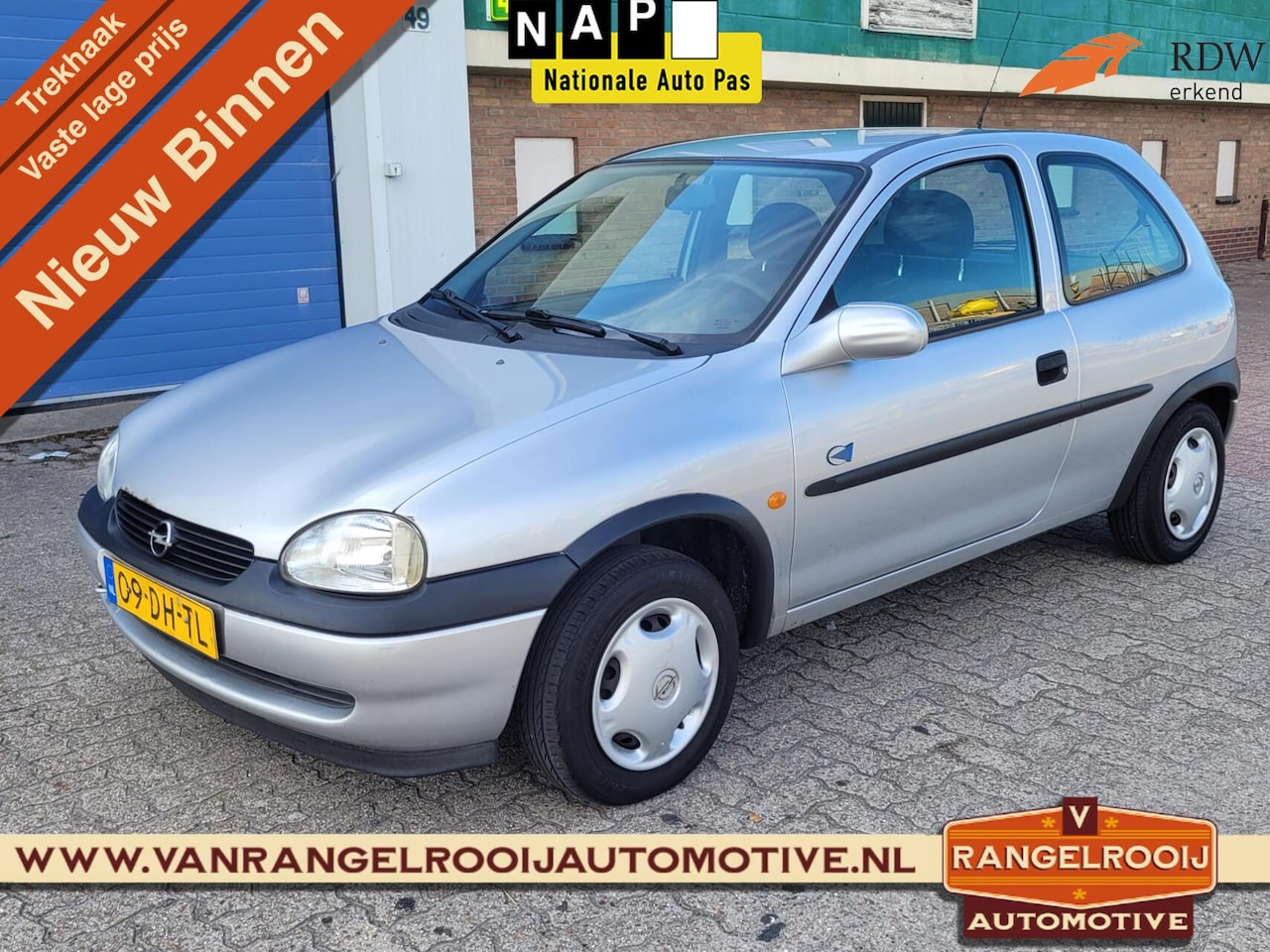 Opel Corsa - 1.2i-16V Strada 1.2i-16V Strada, stuurbekr., trekhaak, nwe apk - AutoWereld.nl
