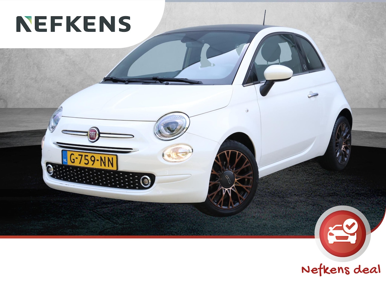 Fiat 500 - 85pk TwinAir 120TH Edition | 1ste eigenaar | Glazen dak | Navigatie | Parkeersensoren | 16 - AutoWereld.nl