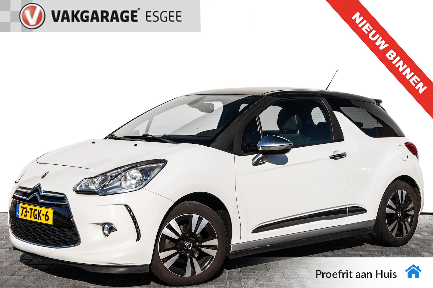Citroën DS3 - 1.6 93 PK e-HDi So Chic MEENEEMPRIJS TREKHAAK . | ZUINIGE DIESEL| Airco | Zwart dak | PDC - AutoWereld.nl