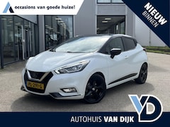 Nissan Micra - 0.9 IG-T Tekna | NL Auto/2e Eig. Voll.Historie/Navi/Clima/Cruise/17"/360° camera