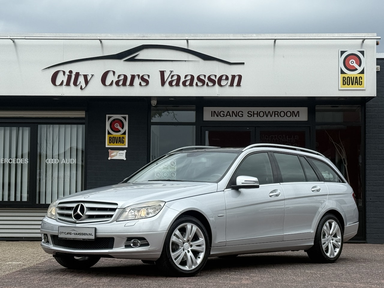 Mercedes-Benz C-klasse Estate - 280 Avantgarde 232 pk youngtimer panoramadak climate ctr navigatie cruise ctr leder chroom - AutoWereld.nl