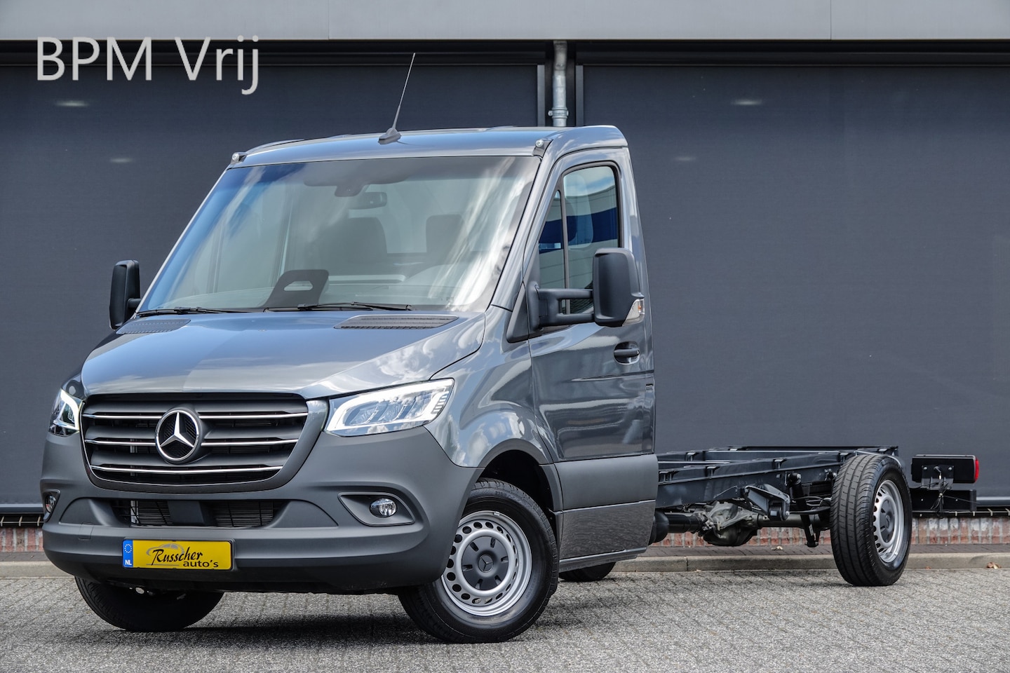 Mercedes-Benz Sprinter - L3 | 319Cdi 190Pk 9G-Tronic | Chassis Cabine | RWD | Seleniet Grijs - AutoWereld.nl