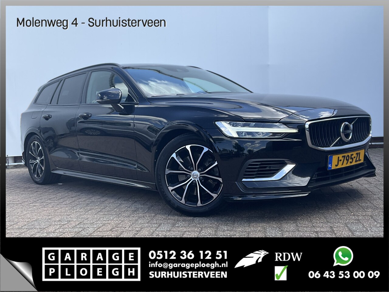 Volvo V60 - 2.0 B3 Aut8 Business Pro Afn.Trekhaak Leder BLIS Stoel/Stuurverw. 1Eig Intellisafe - AutoWereld.nl