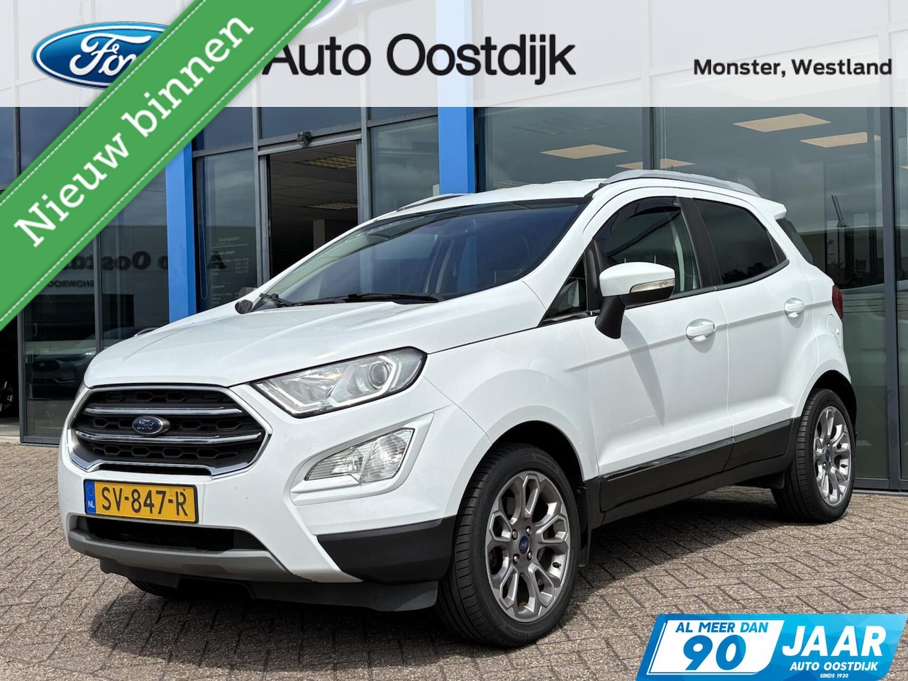 Ford EcoSport - 1.0 EcoBoost Titanium 125PK Cruise Carplay-Navi Climate Privacy Glass 17" Inch Velgen *Dea - AutoWereld.nl