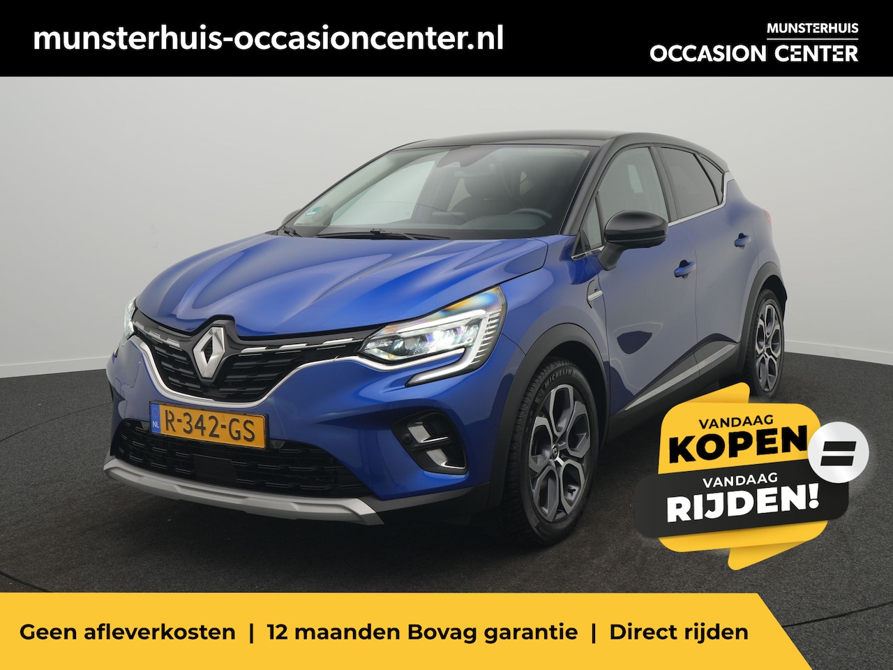 Renault Captur - 1.6 E-Tech Hybrid 145 Intens - RIJKLAARPRIJS - Automaat - All Seasonbanden - 360 Camera - AutoWereld.nl