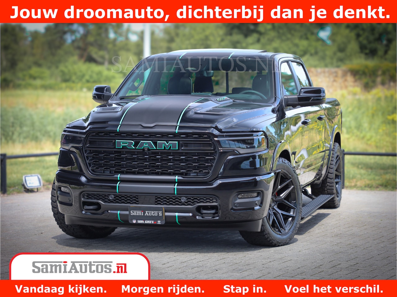 Dodge Ram 1500 - Limited Night H.O 540HP 706Nm | Massage + Full Option | De Meest Luxe en Volle Pick-Up in - AutoWereld.nl