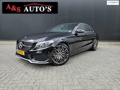 Mercedes-Benz C-klasse - 180 AMG NAP Led Elektr stoelen Automaat Navigatie Parksensoren Leder