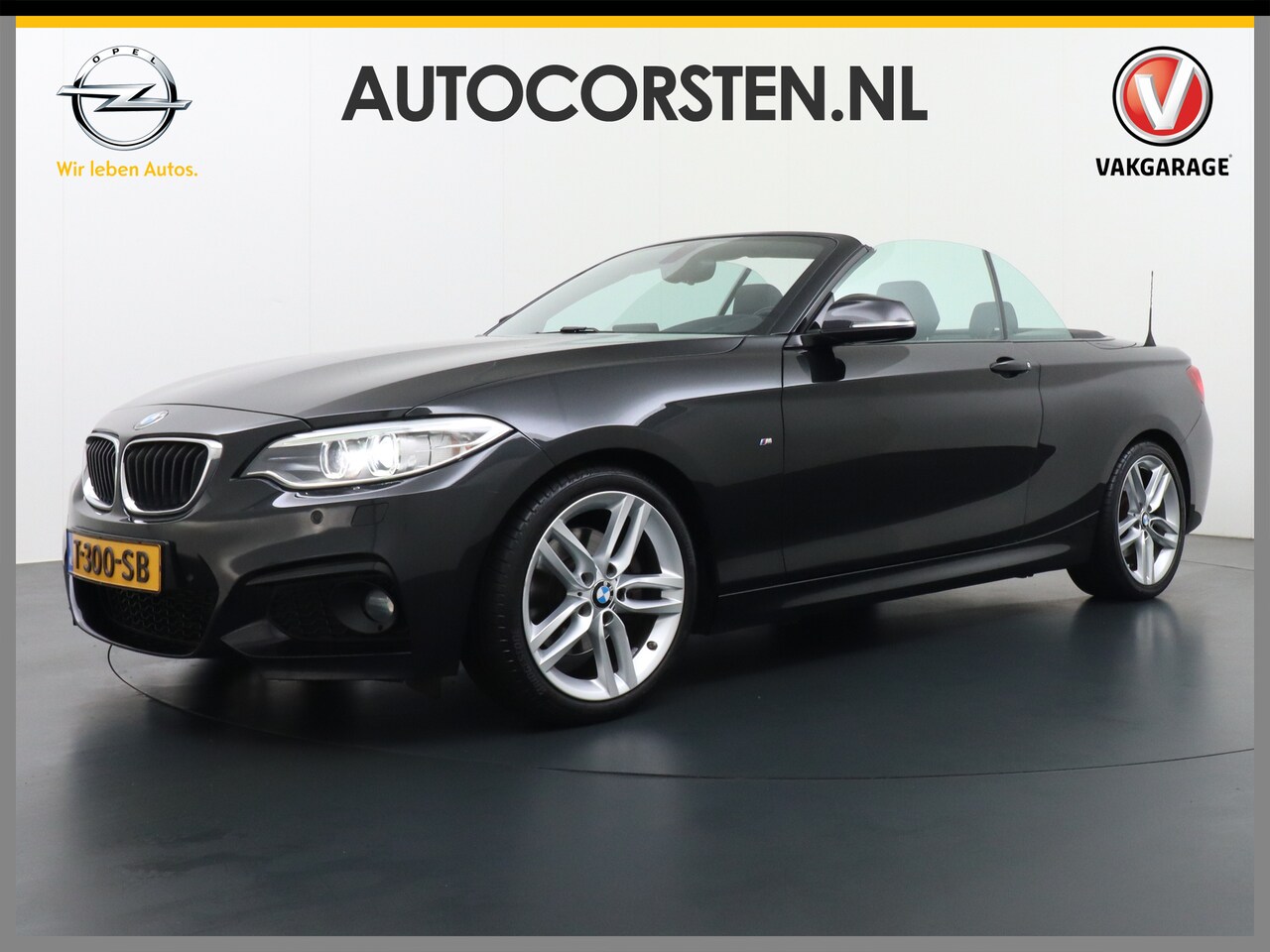 BMW 2-serie Cabrio - 220d AUT-8 M Sport -Pack x4 Elektr.-Sportst.+Leer Elek.dak Xenon Navi-Pro shadow-line Tele - AutoWereld.nl