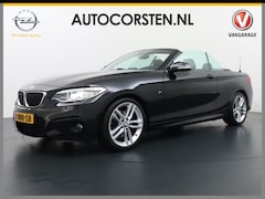 BMW 2-serie Cabrio - 220d AUT-8 M Sport -Pack x4 Elektr.-Sportst.+Leer Elek.dak Xenon Navi-Pro shadow-line Tele
