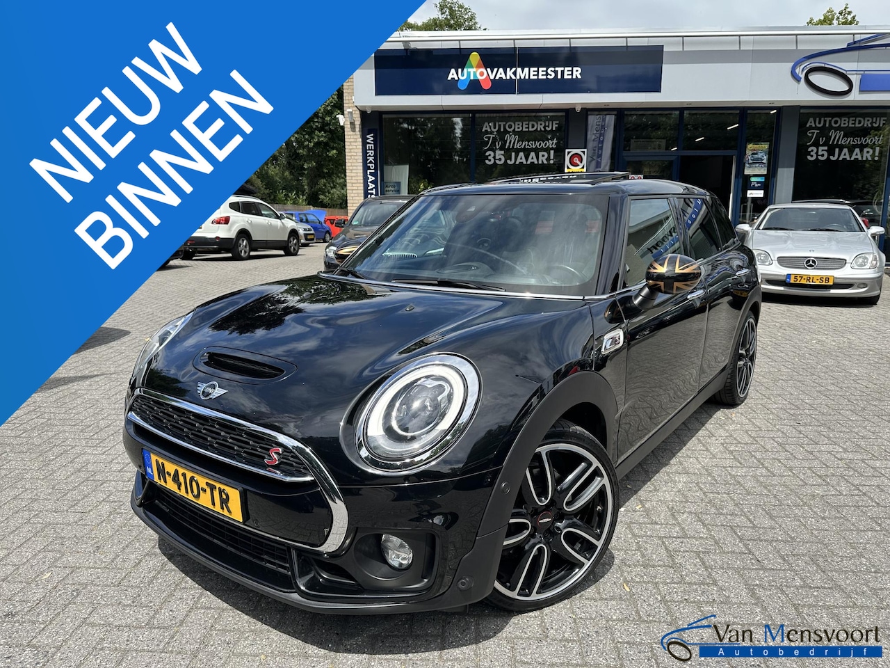 MINI Clubman - Mini 2.0 Cooper S Automaat ALL4 Chili Serious Business Leder|Panorama|Carplay|Headup|Keyle - AutoWereld.nl
