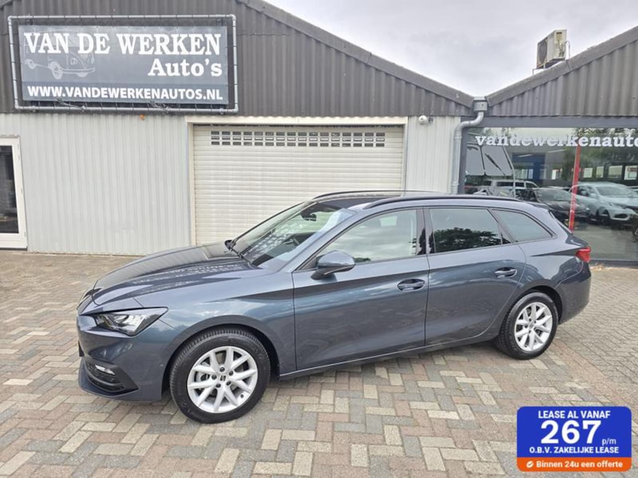 SEAT Leon Sportstourer - 1.0 eTSI Style Business Intense AUTOMAAT Clima|Navi|Virtual|LED|Camera|Nap!! - AutoWereld.nl