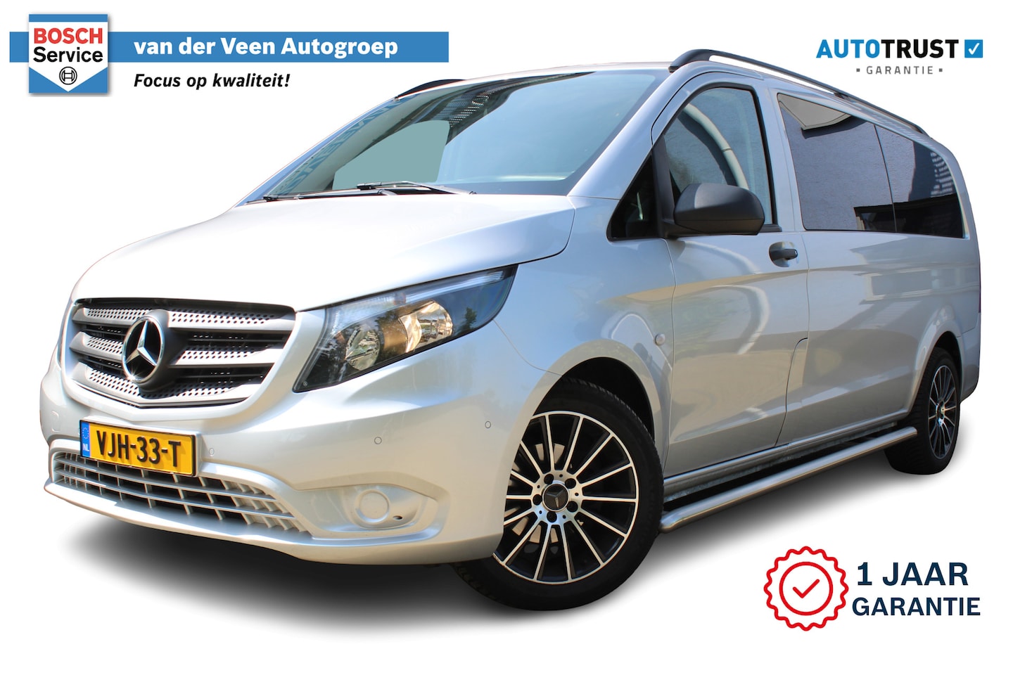 Mercedes-Benz Vito - 116 CDI Extra Lang DC Comfort 6 Persoons | Incl. 12 maanden Garantie | Trekhaak | Achterui - AutoWereld.nl