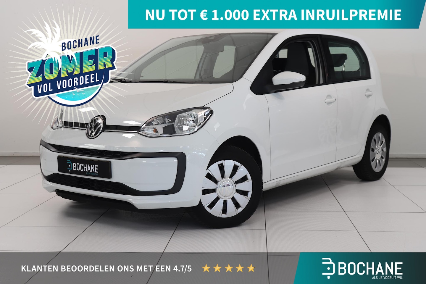 Volkswagen Up! - 1.0 | Airco | DAB | Bluetooth | 5 DRS | - AutoWereld.nl