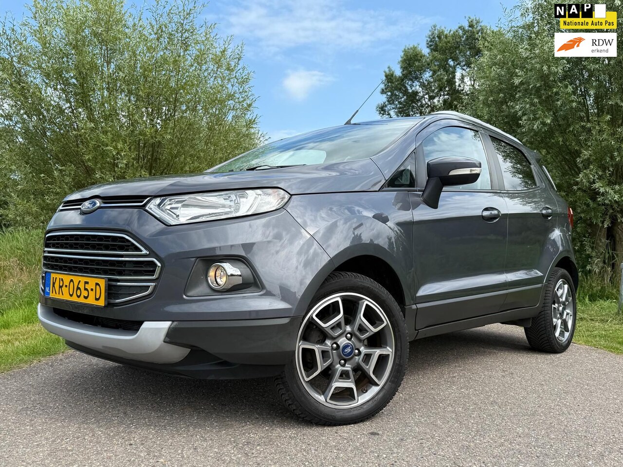 Ford EcoSport - 1.0 EcoBoost Titanium / Airco / Navigatie / Half Leder / Stoelverwarming / Cruise Control - AutoWereld.nl