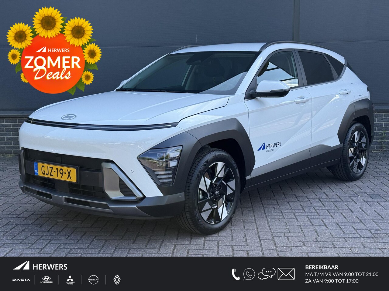 Hyundai Kona - 1.6 GDI HEV Premium / Elektrische Stoelen met geheugen / Stoel Verkoeling + Verwarming / A - AutoWereld.nl