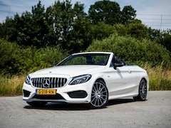 Mercedes-Benz C-klasse Cabrio - C43 AMG 367PK Speedshift 4MATIC Burmester Stoelkoeling Airscarf Sportuitlaat Memory
