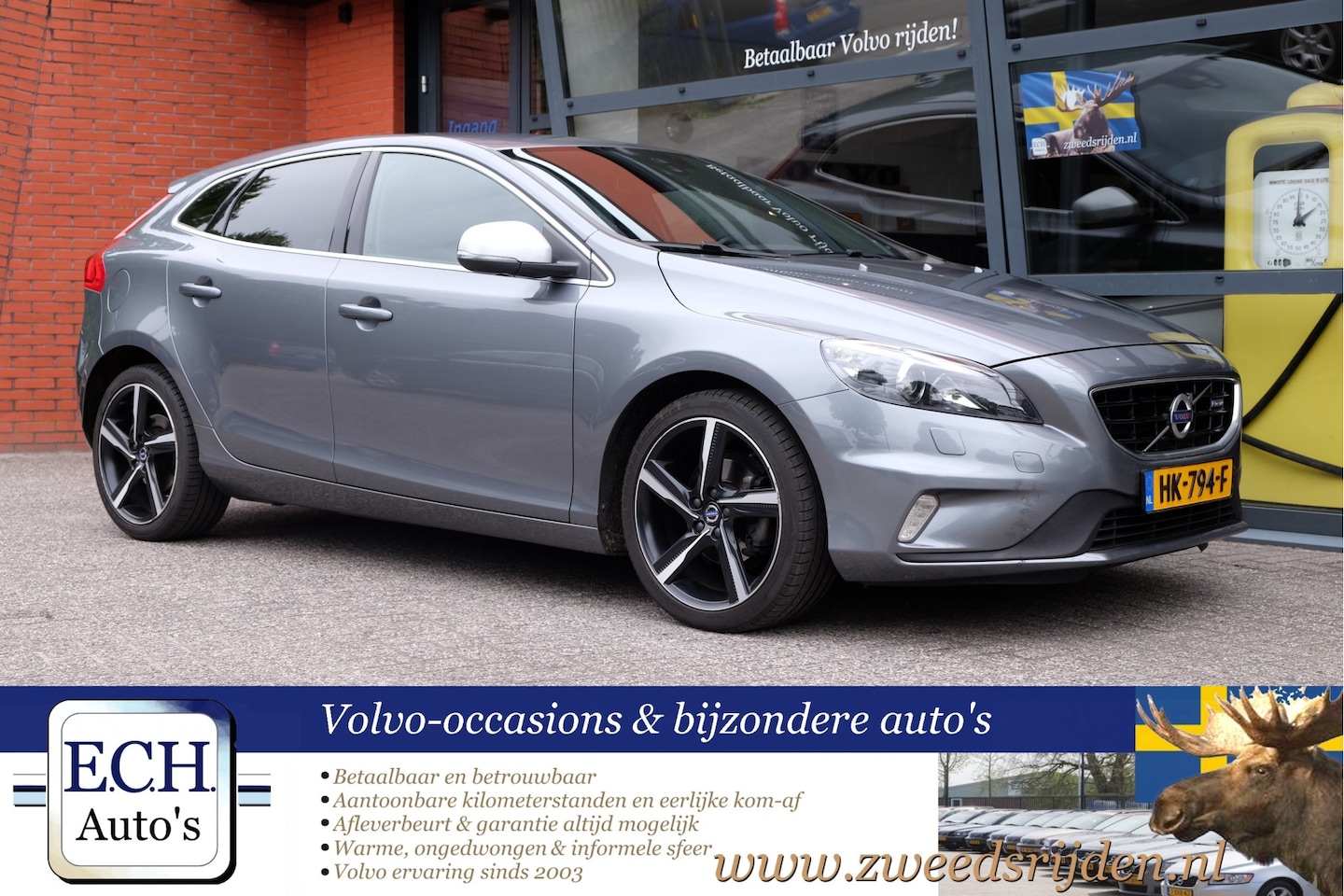 Volvo V40 - 2.0 D2 R-Design Business 2.0 D2 R-Design Business, Navi, Bluetooth, Stoelverwarming, Trekhaak - AutoWereld.nl