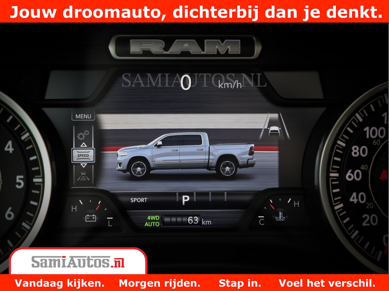 Dodge Ram 1500 - Laramie Sport | 420HP 636NM | Stoere Sport en indrukwekkende kleur | Comfortabele Dubbele - AutoWereld.nl