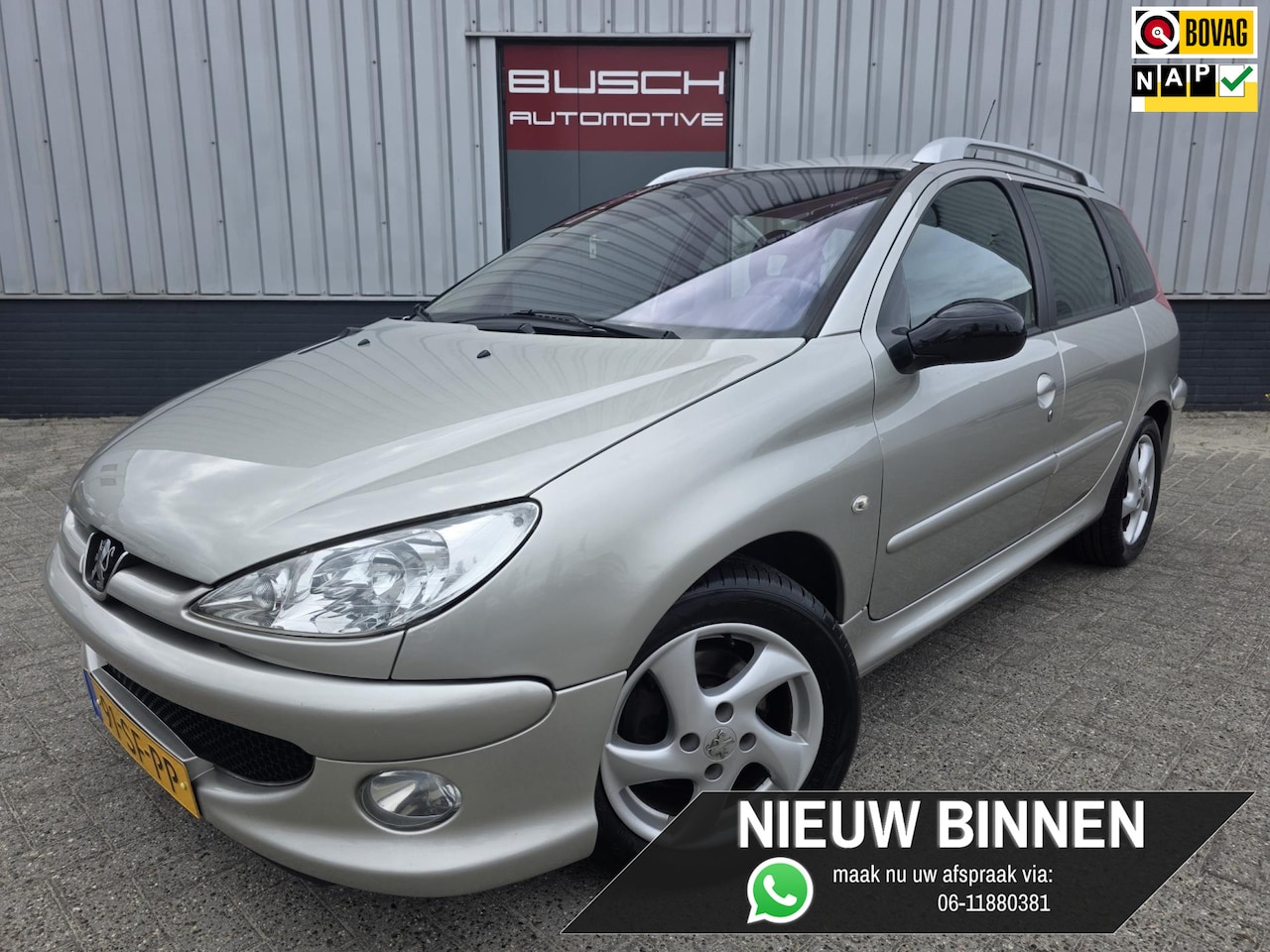 Peugeot 206 SW - 1.6 16V Griffe | AUTOMAAT | BEKLEDING LEDER | - AutoWereld.nl