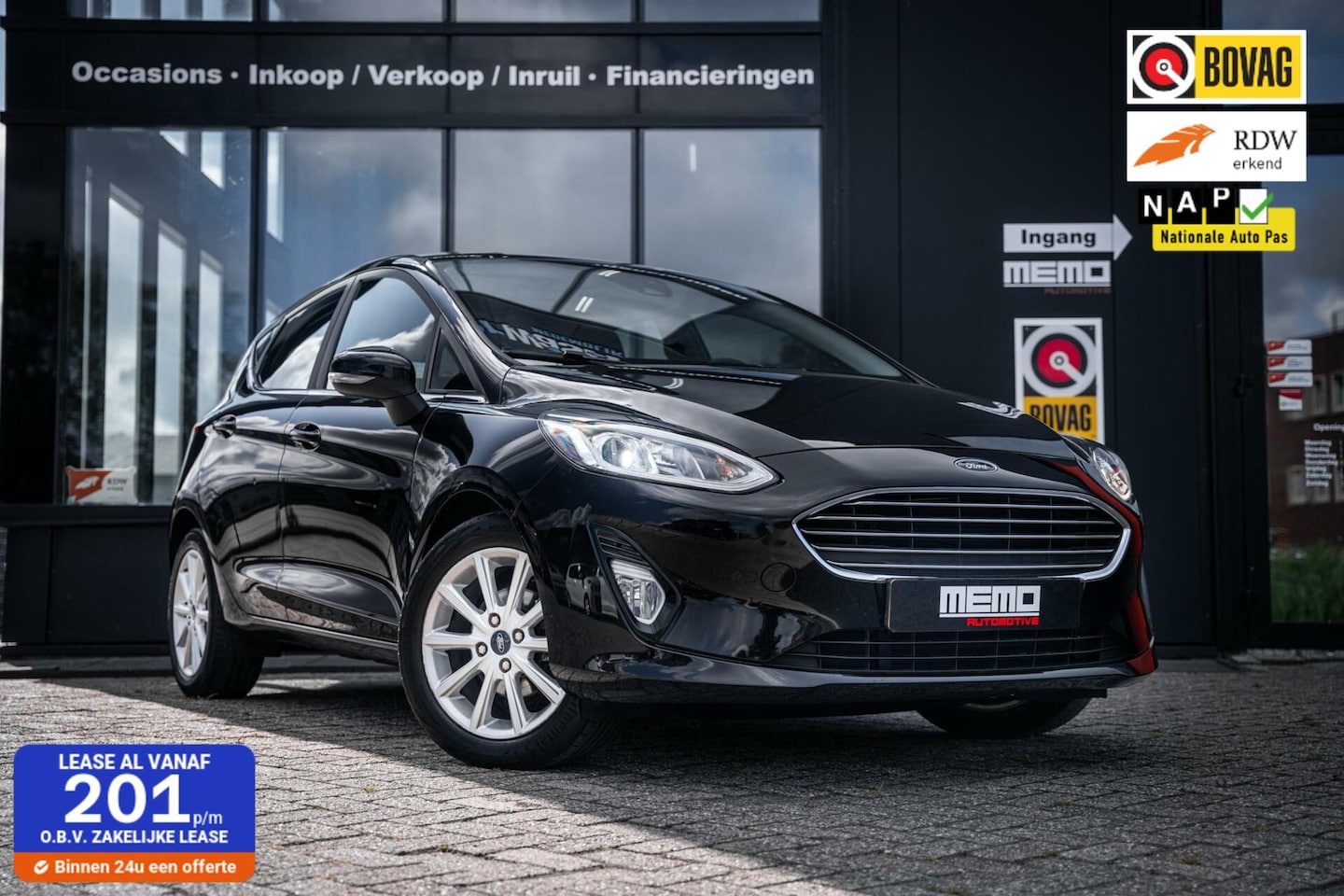 Ford Fiesta - 1.0 EcoBoost Titanium*AUTOMAAT*NAVI*CARPLAY*LED* - AutoWereld.nl