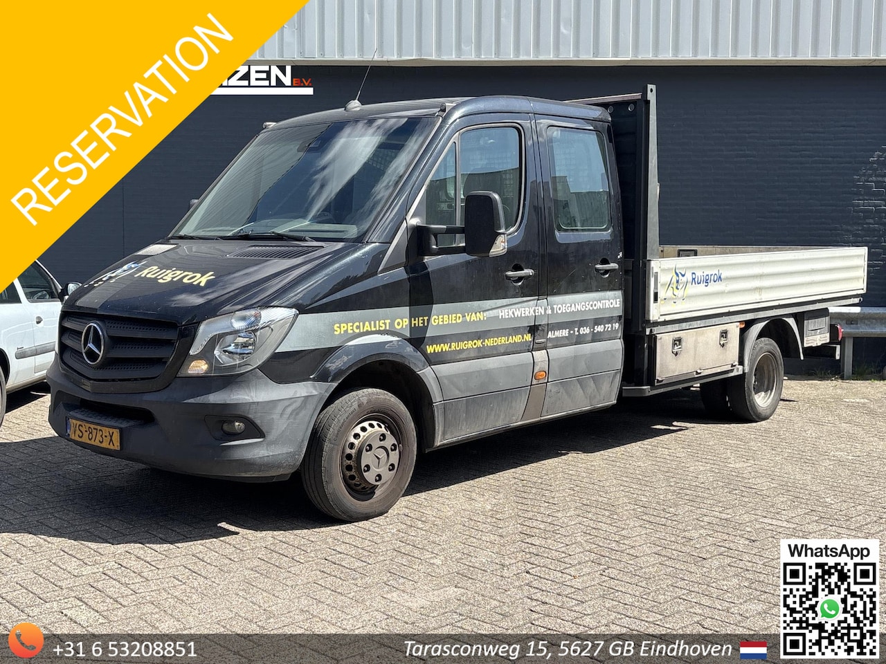 Mercedes-Benz Sprinter - 516 2.2 BlueTEC 432 Dubbel Cabine Automaat | € 12.950,- NETTO! | Open Laadbak | Euro 6 | C - AutoWereld.nl