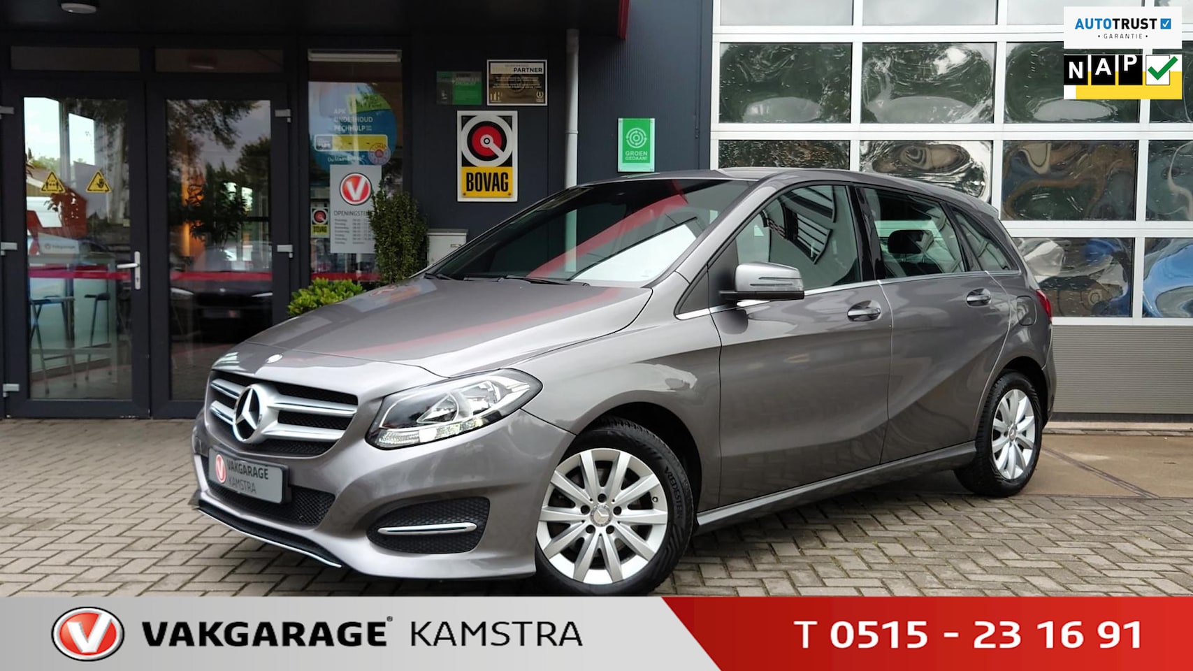 Mercedes-Benz B-klasse - 180 Ambition Airco/Cruise/PDC/Stoelvw - AutoWereld.nl