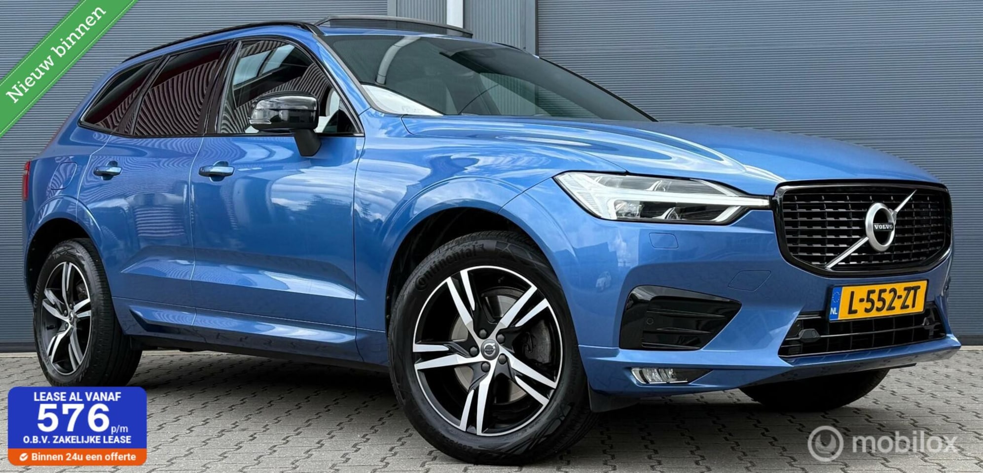 Volvo XC60 - 2.0 B4 R-design 190PK Pano.dak/H&K/Trekhaak/LED/ACC/Lane - AutoWereld.nl