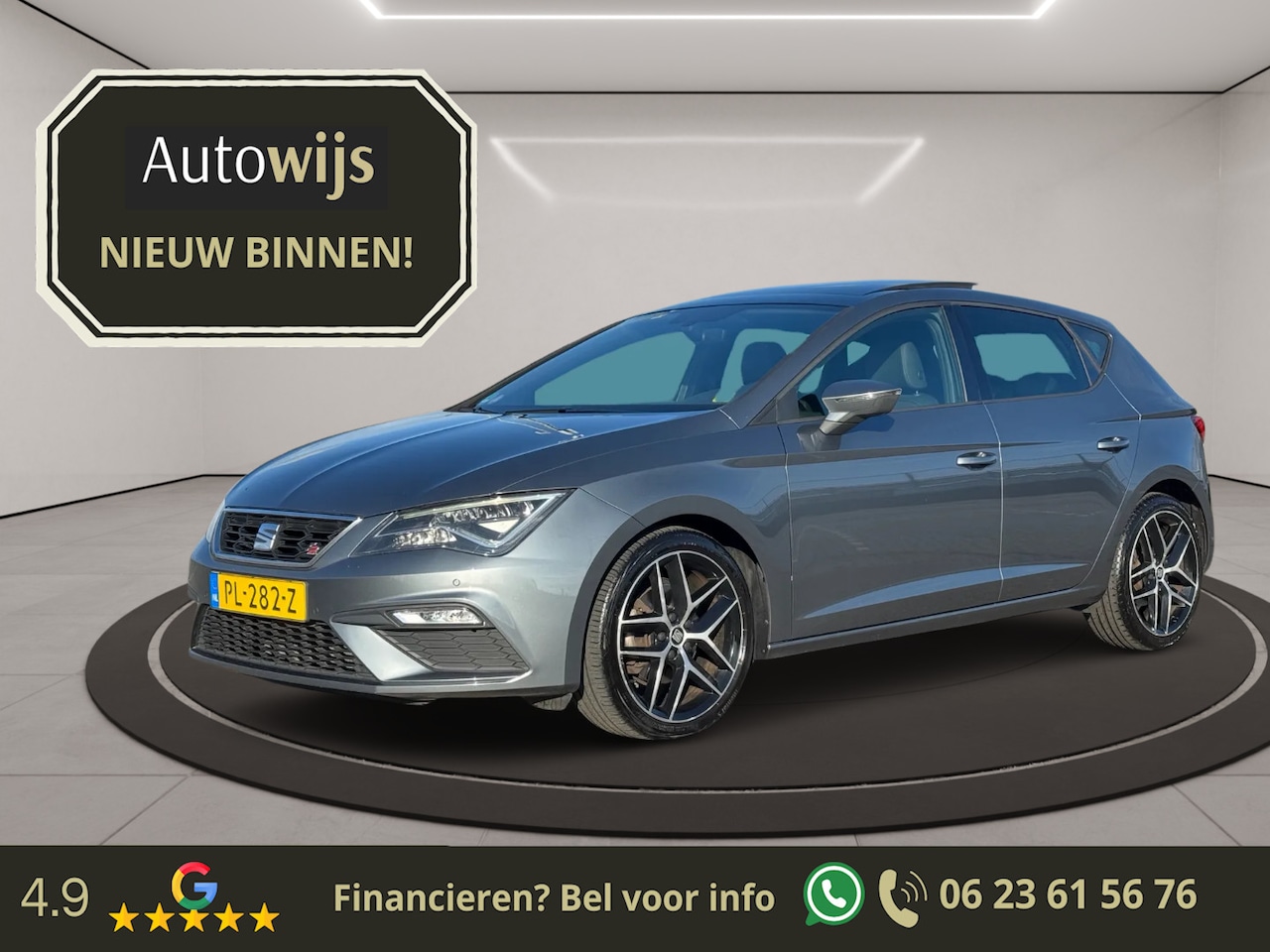 SEAT Leon - 1.4 EcoTSI FR|DSG|Pano|Camera|Alcantara|Led|Dab+ - AutoWereld.nl