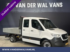 Mercedes-Benz Sprinter - 314 CDI 143pk Pick-Up Open Laadbak 1000kg Kraan Dubbele Cabine Euro6 Airco | 3500kg Trekha