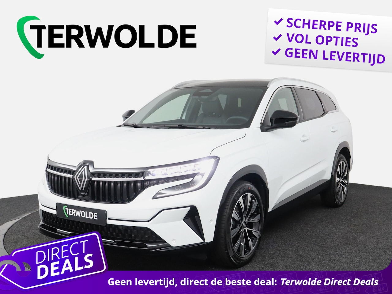 Renault Espace - E-Tech full hybrid 200 techno 7p. | Pack around view camera | Pack solid | Panoramisch gla - AutoWereld.nl
