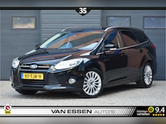 Ford Focus Wagon - 1.6 EcoBoost Titanium Leder Stoelverw. Elek. Trekhaak Keyless NL-Auto